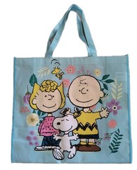 PEANUTS Extra Large Reusable SNOOPY Tote Bag with Handle NEW Free Shipping!