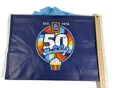 ALDI Limited Edition 50TH Birthday Click N’ Stay Tote Bag Reusable 2026 New 2pc