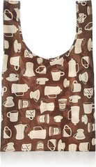 BAGGU Baby Eco Bag (Coffee Pattern, Japan Exclusive, 100% Recycled Nylon)