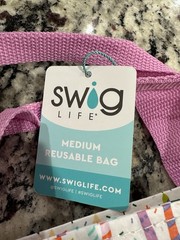 Swig Tote Bag Med Birthday Bag Reusable Shopping Bag NWT
