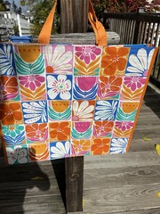 REUSABLE SHOPPING TRAVEL TOTE BAG FLORAL🦋 ECO FRIENDLY 🌸NEW