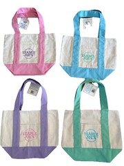 New Trader Joe’s 2026 Spring Mini Pastel Canvas Tote Bag Limited Edition