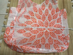Free People FP Movement Reusable Ripstop Nylon Orange White Floral Tote Bag