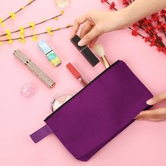 Reginary 60 Pieces Canvas Makeup Bags Bulk Cute Travel 7.5 x 5 x 2 Inch
