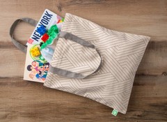 3 Pack Unbleached Cotton Bags: Bread bag – Lunch Bag – Shoe bag ,Grocery Bags
