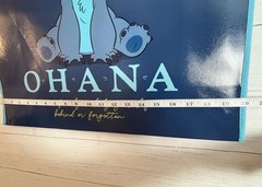 Disney Stitch Reusable Shopping Bag 2pk Blue Ohana Beach Angel Gift Handle Lilo