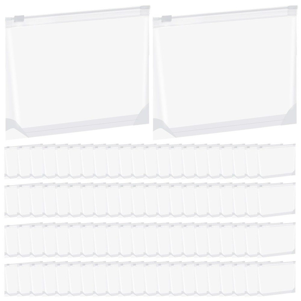 xozeooeu 120 Pcs Mini Clear Makeup Bags Bulk, Small Waterproof Small,