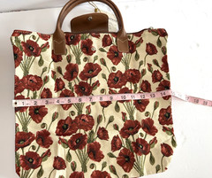 Signare Tapestry Folding Reusable Shopping Bag Purse Foldable Tote Erin Knitwear