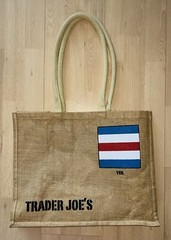 Trader Joe’s Rare Retired Burlap Nautical Flag “C Charlie” Tote
