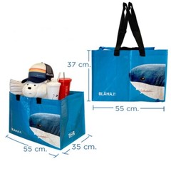 IKEA Thailand Official RUMPLING Large Blue Blåhaj Shark Carrier Reusable Bag