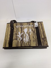 REUSABLE COLLAPSABLE BOX GROCERY BAG choose to reuse TM by EARTH WISE