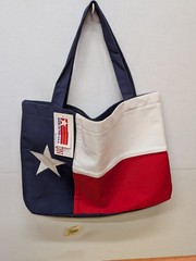 Texas Cotton Reusable Shopping Bag Cotton Multicolor TXBAG Texas Flag Design