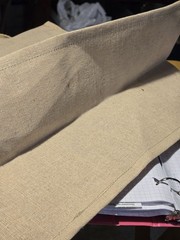 Harrods Jute Tote Reusable Shopping Natural Eco Friendly Canvas Handles (READ)
