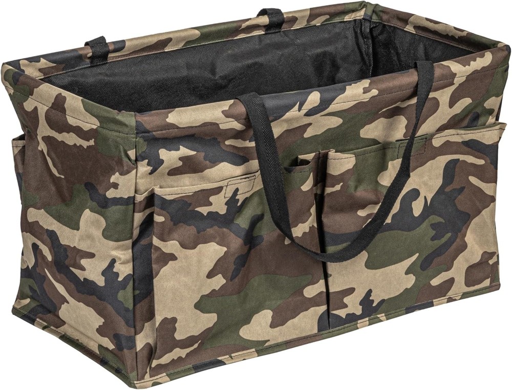 Camouflage Krush Container with Pocket Multi-Purpose Sundries Bag