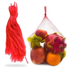 Freshness Assured: 100 Nylon Mesh Bags for Fruits, Veggies, and Seafood Cooking
