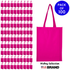 100 Grocery Shopping Bags Tote, Beach Tote Strong Non-Woven Bags, WeBaG™