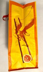 TRADER JOE’S ORANGE Mandarin CHICKEN Rooster Reusable Shopping Bag RARE NWT
