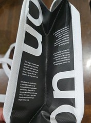 Lululemon Small Reusable Shopping Bag With Snap Closure Brand New White
