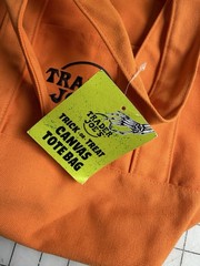 Trader Joe’s Orange Trick-or-Treat Solid Canvas Tote Bag 13 in L x 6 in W