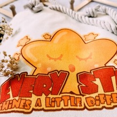 Every Star Shines Differently sticker cute car decor Canvas tote bag Sumner