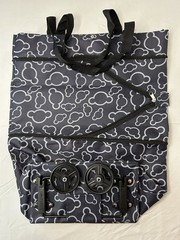 Shopping Bag With Wheels Multifunction Can Expand Up To 20” High