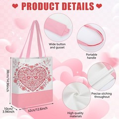 24 Pcs Canvas Tote Bag Bulk with Makeup Bag 13 x 15 Inches Medium 10 oz Light…