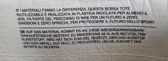 Nike Move to Zero Eco-Friendly Reusable Grocery Laundry Shopping Bag Gift Tote