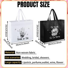 12 Pcs Bride or Die Bachelorette Party Gift Bag Till Death Do Party Tote Bag …