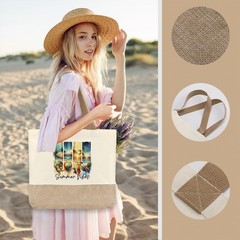 Summer Beach Bag for Women, Large Beach Tote Bag, Ocean Lover Aesthetic Shoul…