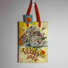 Trader Joe’s Florida Sunshine State Citrus Orange Tote Bag Reusable Shopper NWT!