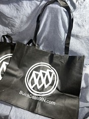 LOT OF 2 – 20″ X 6″ X 16″ LARGE RECYCLED AND REUSABLE SHOPPING TOTE LONG HANDLE