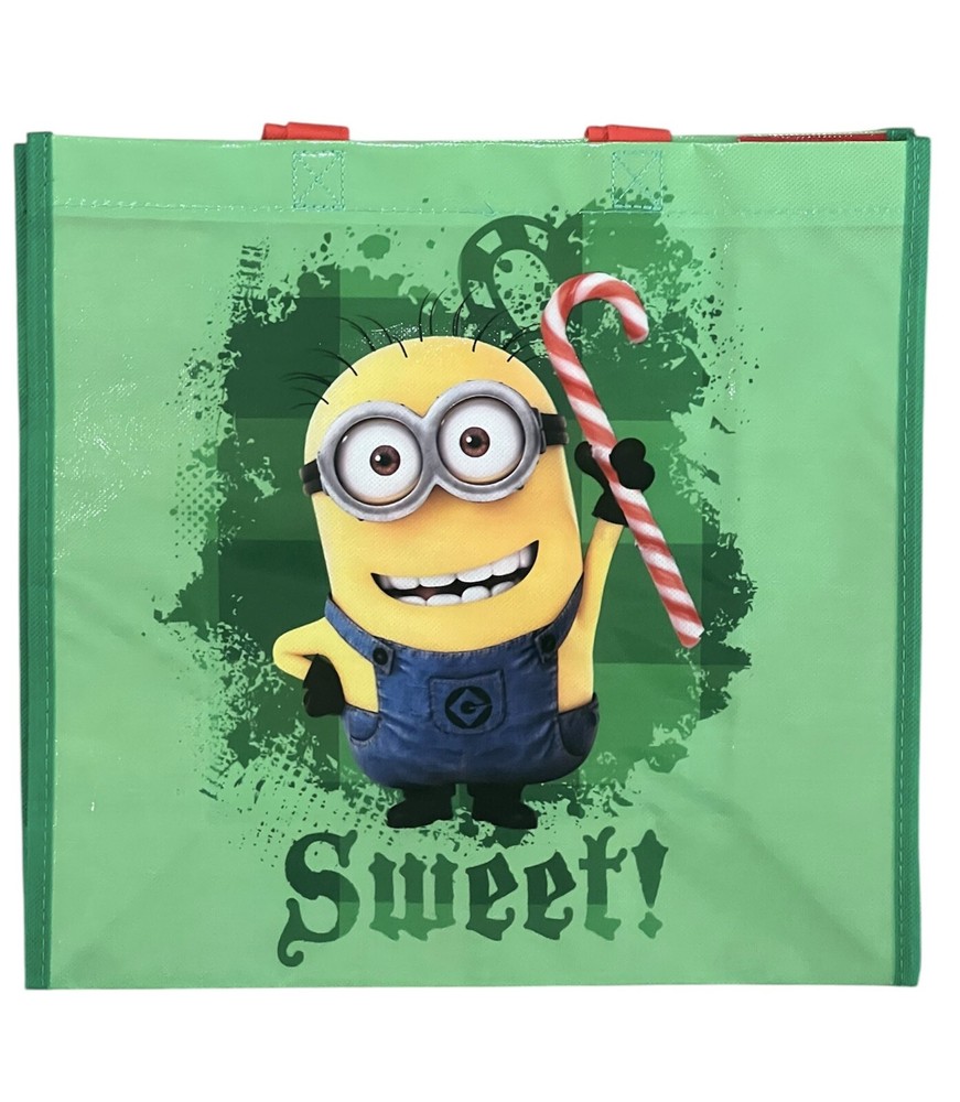 Minions Despicable Me Reusable Tote Bag Gift Bag Eco Grocery Bag Christmas Sweet