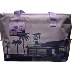 Trader Joe’s Large Insulated Cooler Bag – Lot of 4 – Peach Blue Purple Green