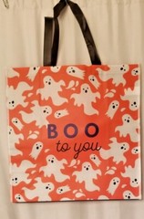 Halloween Reusable Tote Bag EXTRA Large 20″ X 20″ X 9″ Boo to You Ghosts New