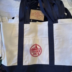 Luxury Classic Navy Trader Joe’s Canvas Tote Bag | Large Reusable Everyday Carry