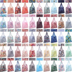 Stylish 50 Pack Reusable Foldable Grocery Totes – Lightweight & Practical