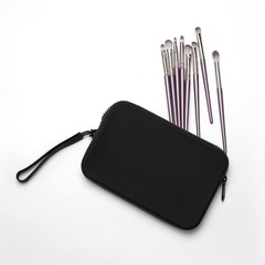 WHHJM Small Silicone Multifunctional Essential Bag Portable Travel Black