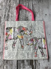 EXTRA LARGE ELEPHANTS 🐘 NWT 100% REUSABLE TJX ~SHOPPING~TOTE~GIFT~BAG