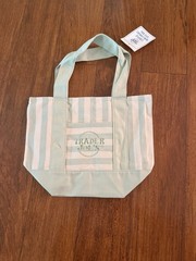 Trader Joe’s Striped Reusable Mini Tote Shopping Bags Multicolor Lot of 4