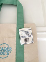 Trader Joe’s Easter Green Mini Canvas Grocery Shopping Tote Bag Purse Reusable