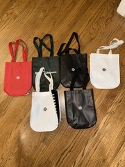 Lululemon Shopping Tote Bags Reusable – Lot of 6 Multi Colors