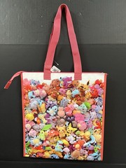 Pokemon Center Medium Zippered Reusable Vinyl Bag with Pokemon Characters NEW