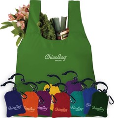 ChicoBag Original Compact Reusable Grocery Bag w/Attached Pouch and Carabiner…