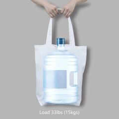 2 | 6 | 12 Pack Super Strong Large 17.5″x16.5″x5″ 10oz Cotton Canvas Tote, Reusa