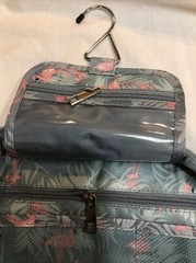 Hanging Travel Toiletry Bag Cosmetic Make up Organizer for Women A Flamingo-1