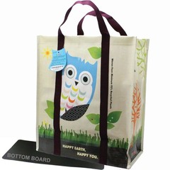 Combo Set (2XL + 2Mini=4pcs) Laminated XL and Mini Woven Reusable Grocery Sho…