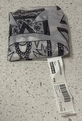 SET OF 2, Ikea Foldable Pocket Shopping Tote Bag, 1 Karismatisk, 1 Skynke, NEW