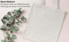 Canvas Tote Bags, 13″X15″, Pack of 15, Natural