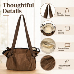 Large Expandable Tote Bag Grocery Beach Gym Laundry Travel Shoulder Carryall
