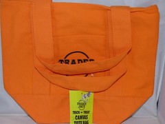 Trader Joe’s – Mini Canvas Tote Bag – Orange – Halloween 2025 – Limited Edition